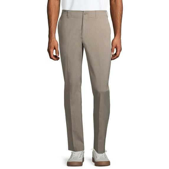 Ben Hogan Performance Men's Solid Active Flex Waistband 4-Way Stretch Flat-Front Golf Pant