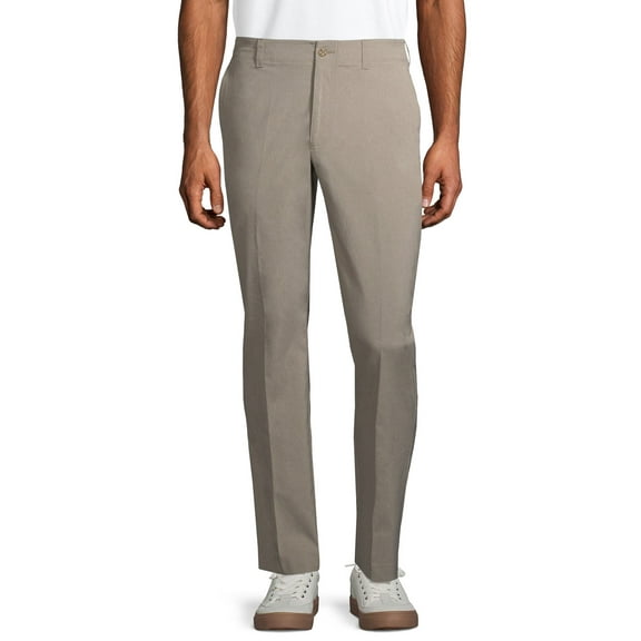Ben Hogan Performance Men's Solid Active Flex Waistband 4-Way Stretch Flat-Front Golf Pant