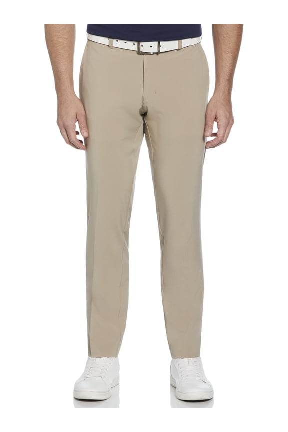 Performance Men's Solid Active Flex Waistband 4-Way Stretch Flat-Front Golf Pant