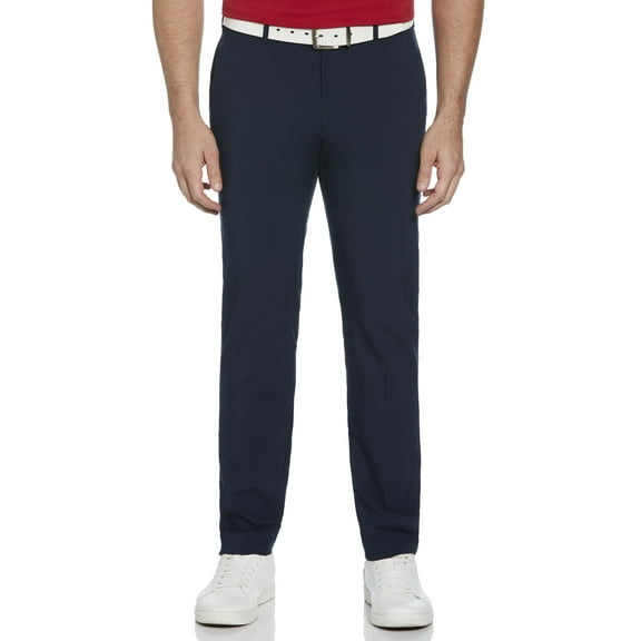 Ben Hogan Performance Men's Solid Active Flex Waistband 4-Way Stretch Flat-Front Golf Pant
