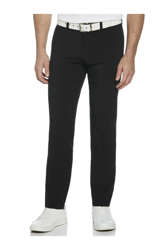 Performance Men's Solid Active Flex Waistband 4-Way Stretch Flat-Front Golf Pant
