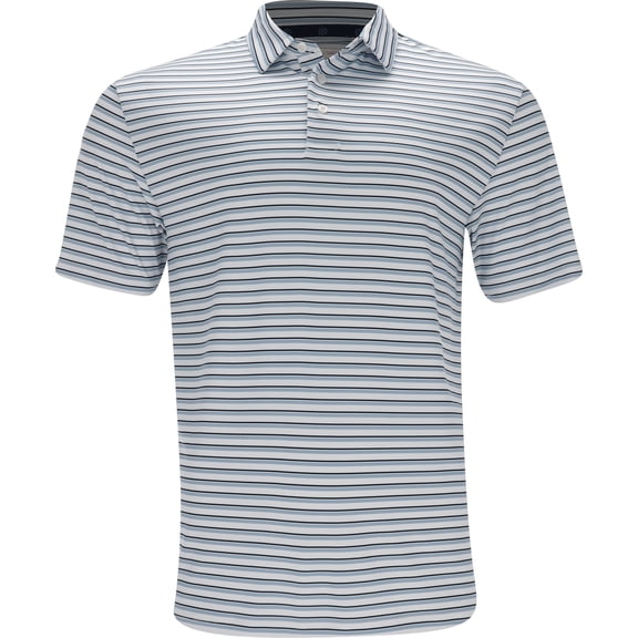 Ben Hogan Printed Birdseye Stripe Bright White Shirt Men XL