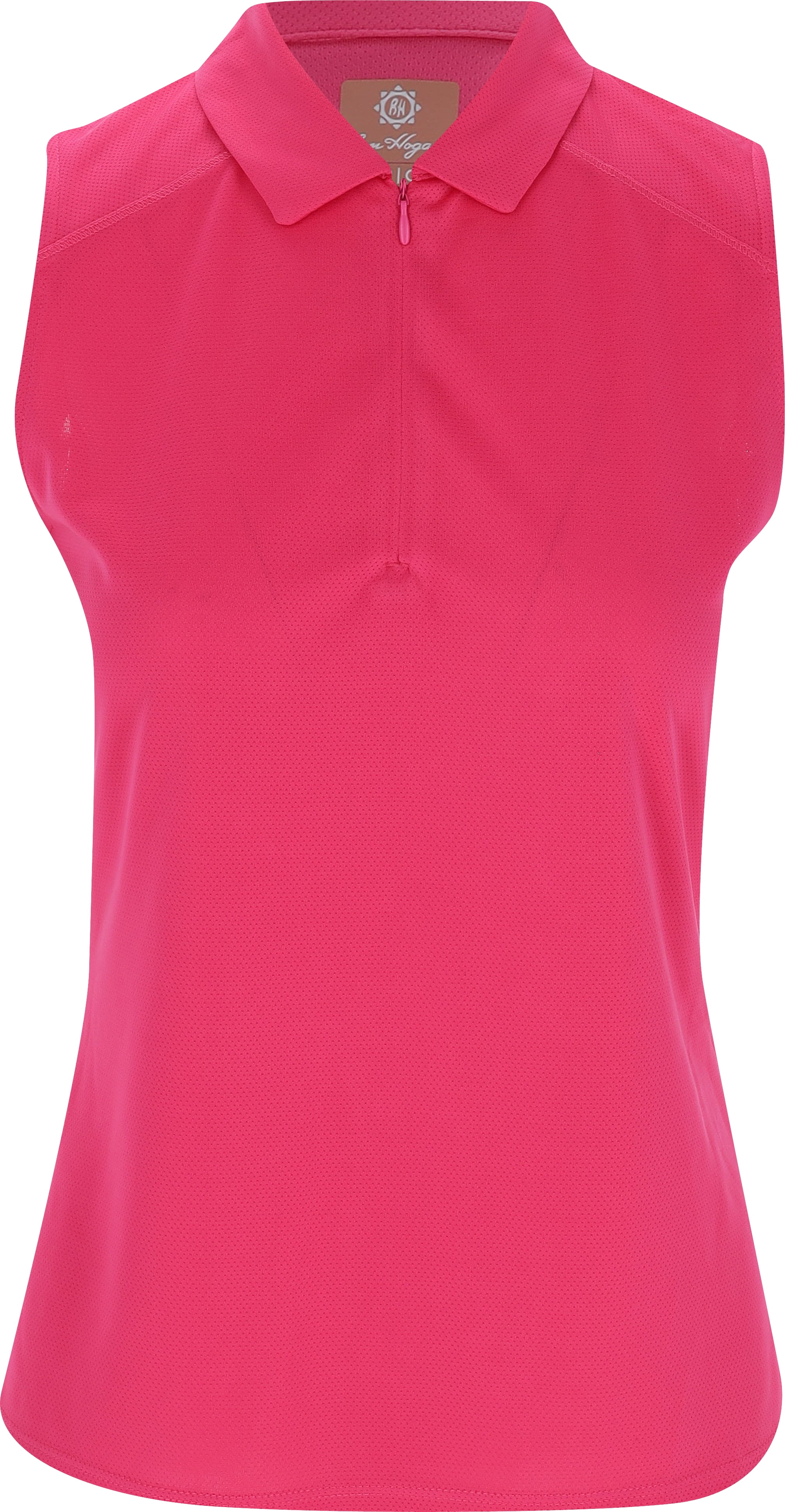 Ben Hogan SL Ventilation Solid Zip Fuchsia Purple Shirt Women M ...