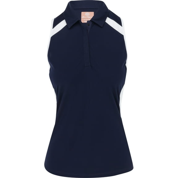 Ben Hogan Sleeveless Colorblock Peacoat/White Shirt Women XS