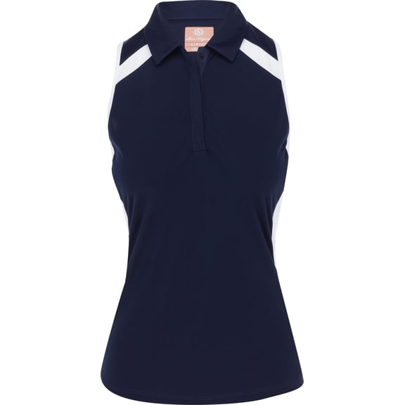Ben Hogan Sleeveless Colorblock Peacoat/White Shirt Women XXL