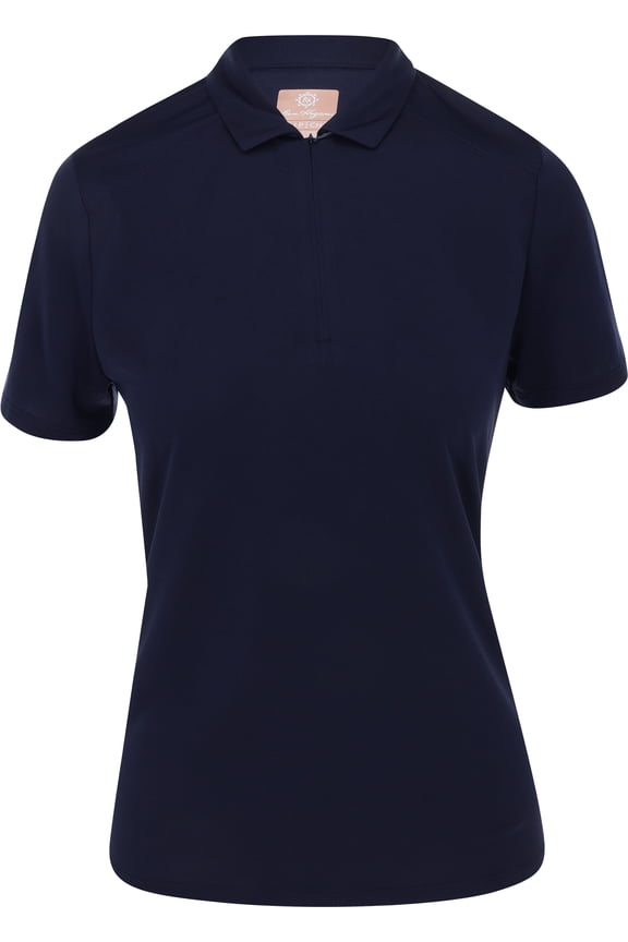 Ventilation Solid Zip Peacoat Shirt Women S