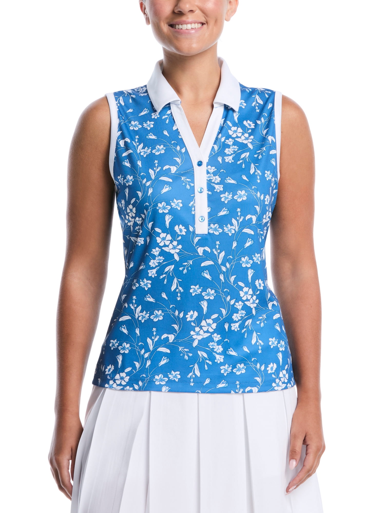 Ben Hogan Women’s Performance Sleeveless Golf Polo Shirt, Sizes XS-XXL