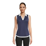 Ben Hogan Women's Sleeveless Performance Polo Shirt with UPF 30, Sizes XS-XXL