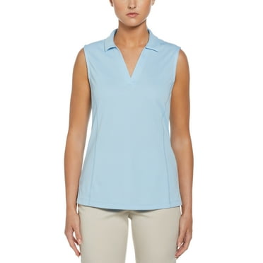 Ben Hogan Women's Sleeveless Performance Polo Shirt with UPF 30, Sizes XS-XXL
