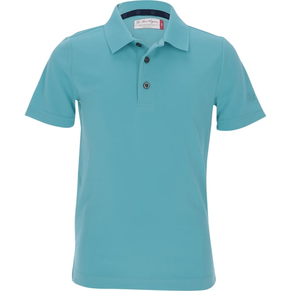 Ben Hogan Youth Mini Ottoman Text Blue Curacao Shirt Junior L