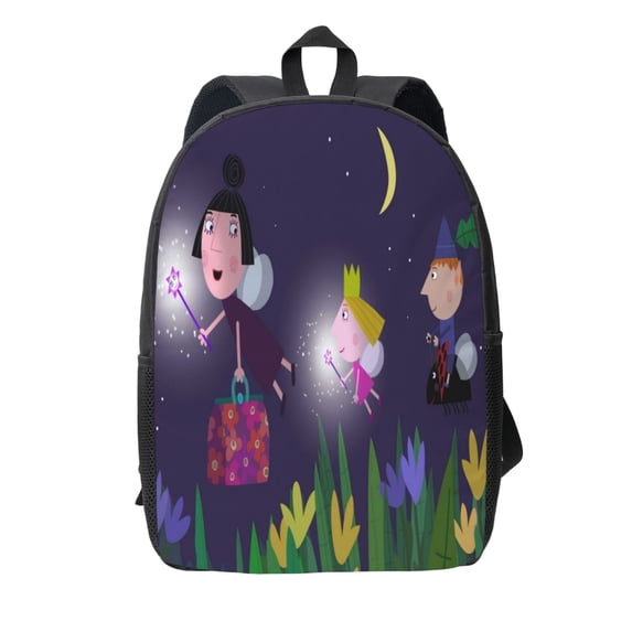 Ben & Holly'S Little Kingdom Backpack Simple Lightweight Backpack Fashion Travel Backpack Laptop Backpack 17 Inch