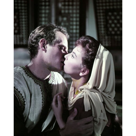 Ben-Hur Charlton Heston Haya Harareet 24X36 Classic Hollywood Poster About To Kiss