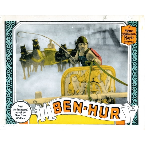 Ben-Hur Us Lobbycard Ramon Novarro 1925. Movie Poster Masterprint (28 x 22)