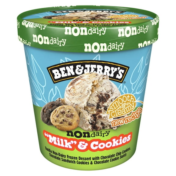 Ben & Jerry's Dairy-Free Oat Milk & Cookies Vanilla Frozen Dessert, 16 oz 1 Count