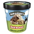 thumbnail image 1 of Ben & Jerry's Half Baked Chocolate & Vanilla Ice Cream Cookie Dough Ice Cream Pint, 16 fl oz, 1 of 9