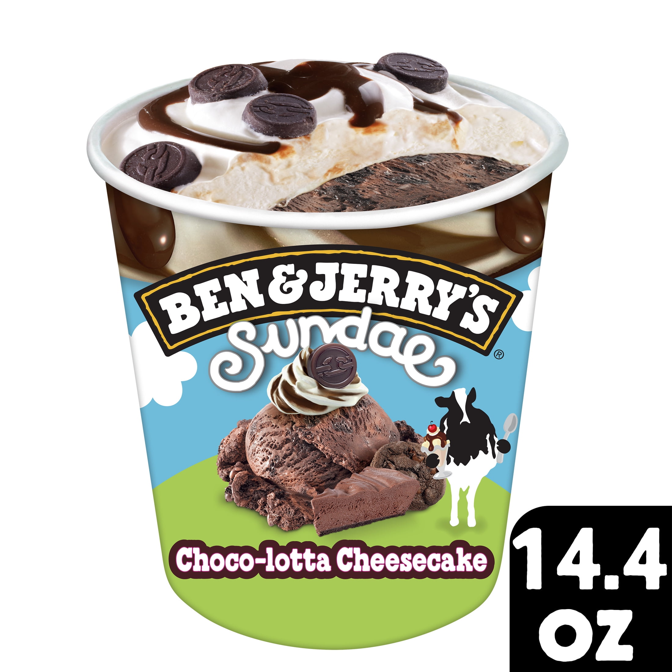 Ben & Jerry's - Choco-latta Cheesecake Sundae - Ice Cream Pint Non