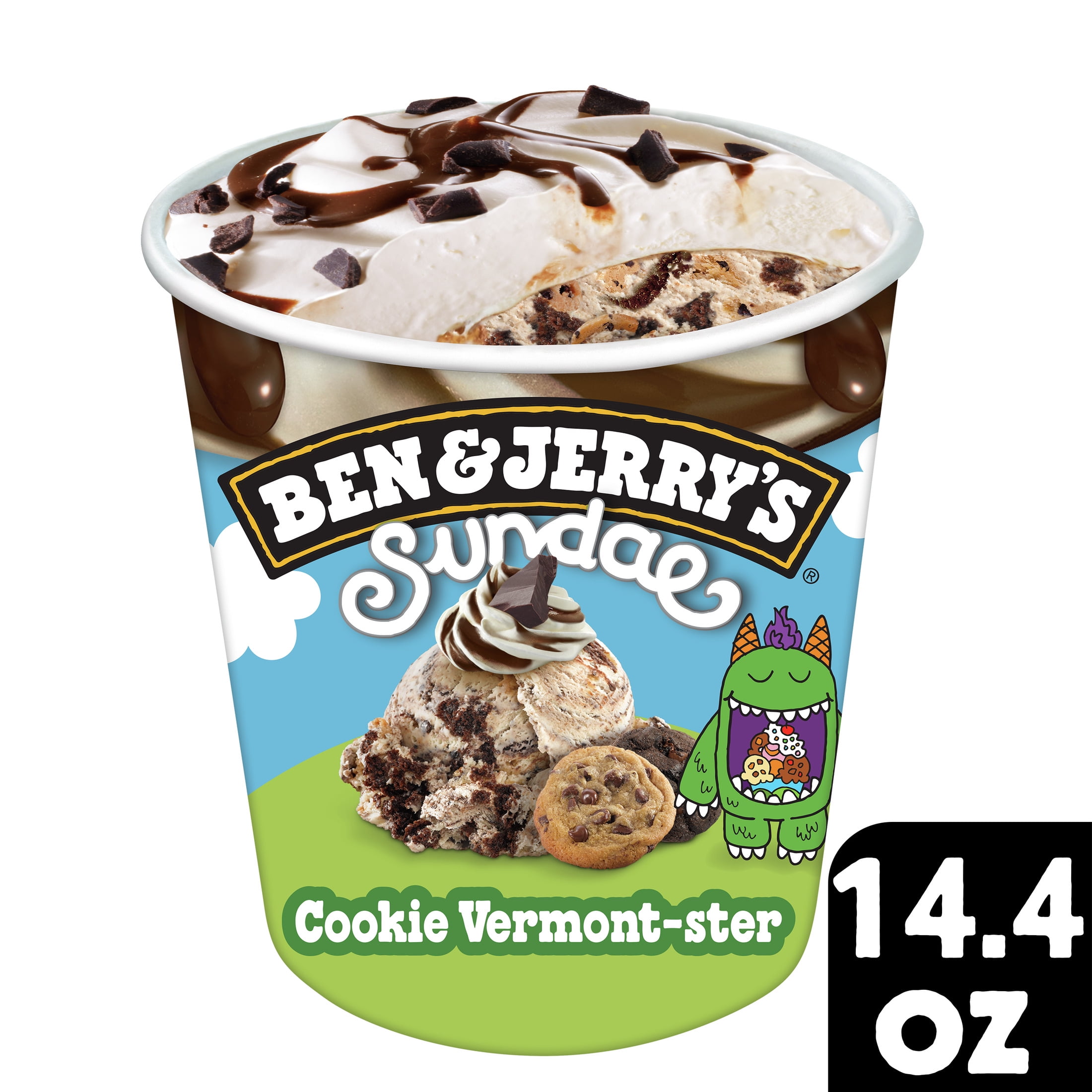 Ben & Jerry's Sundae Cookie Vermont-ster Sundae Vanilla Ice Cream, 14.4 oz