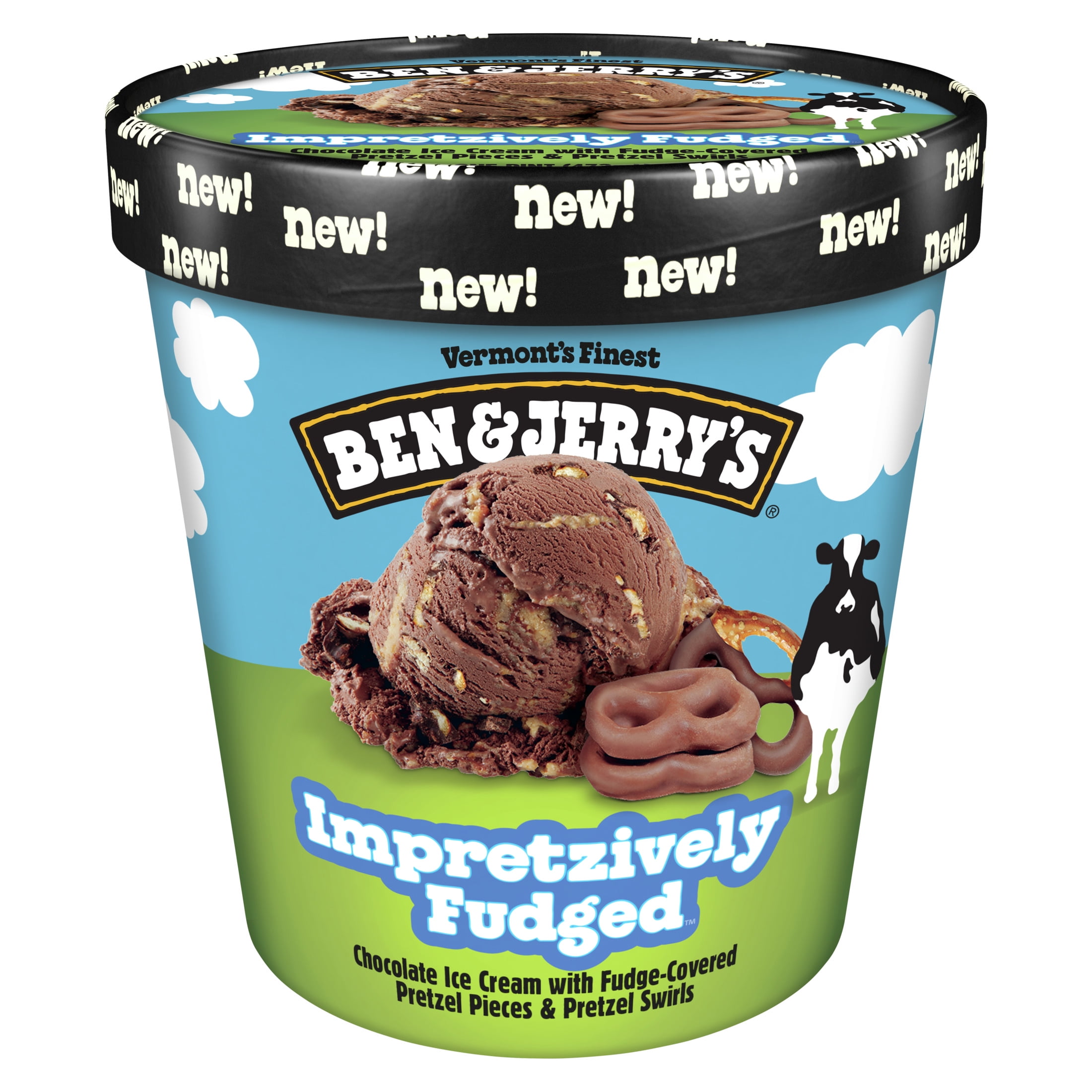 Ben & Jerry's Impretzively Fudged Chocolate Ice Cream Pint with