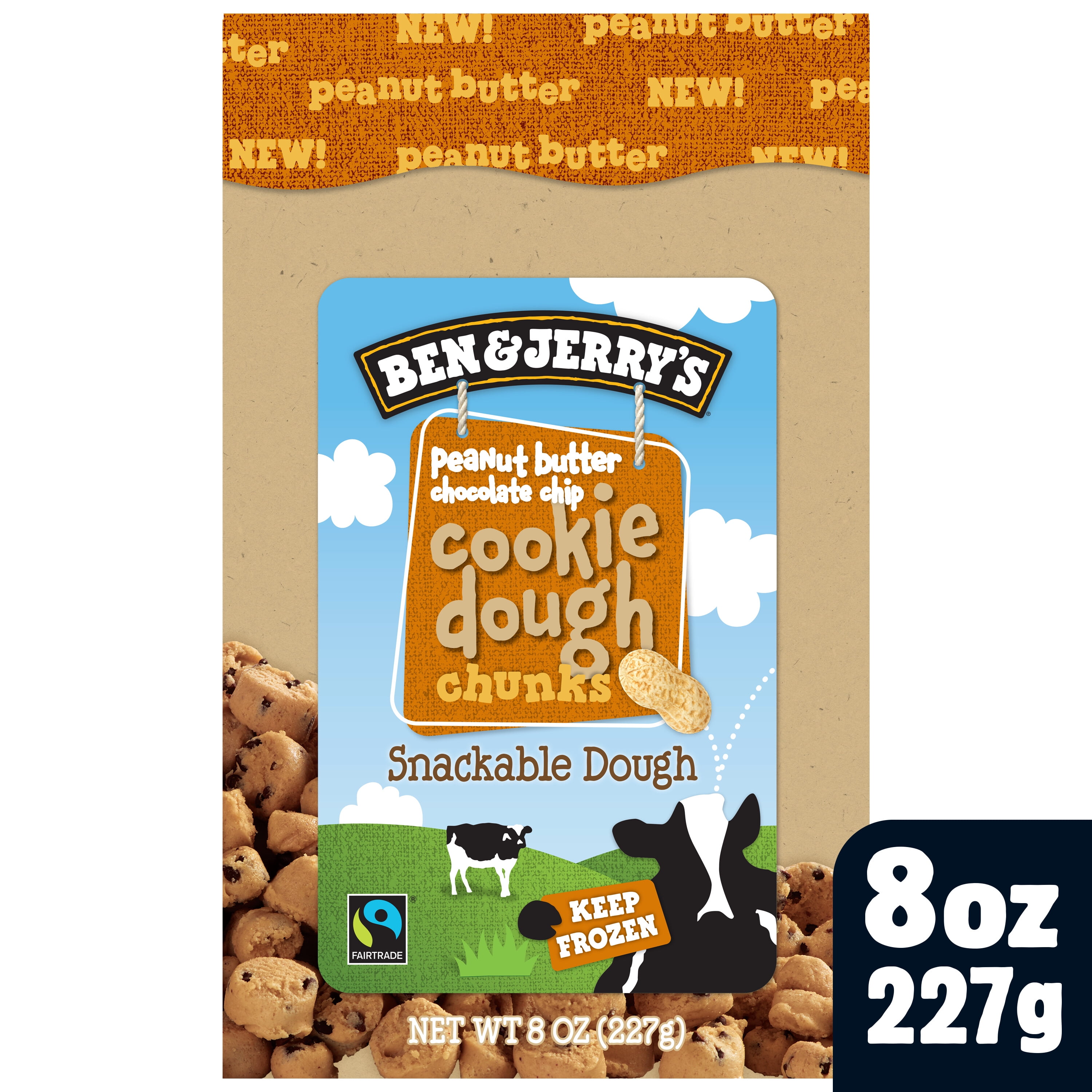 Ben & Jerry's Peanut Butter Chocolate Chip Cookie Dough Chunks ...