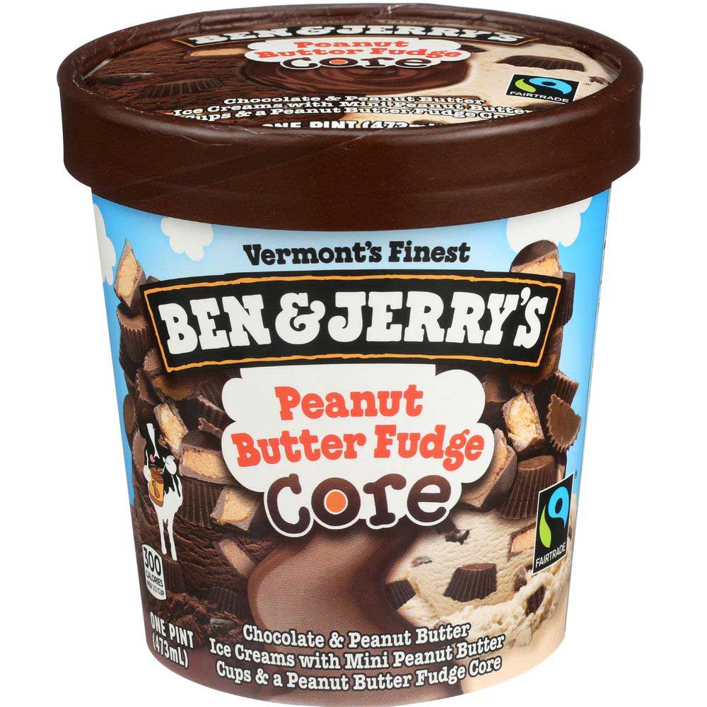Ben Jerry s Peanut Butter Fudge Core Ice Cream 1 Pint 8 Per Case Ben Jerry s Peanut Butter Fudge Core Ice Cream 1 Pint 8 Per Case