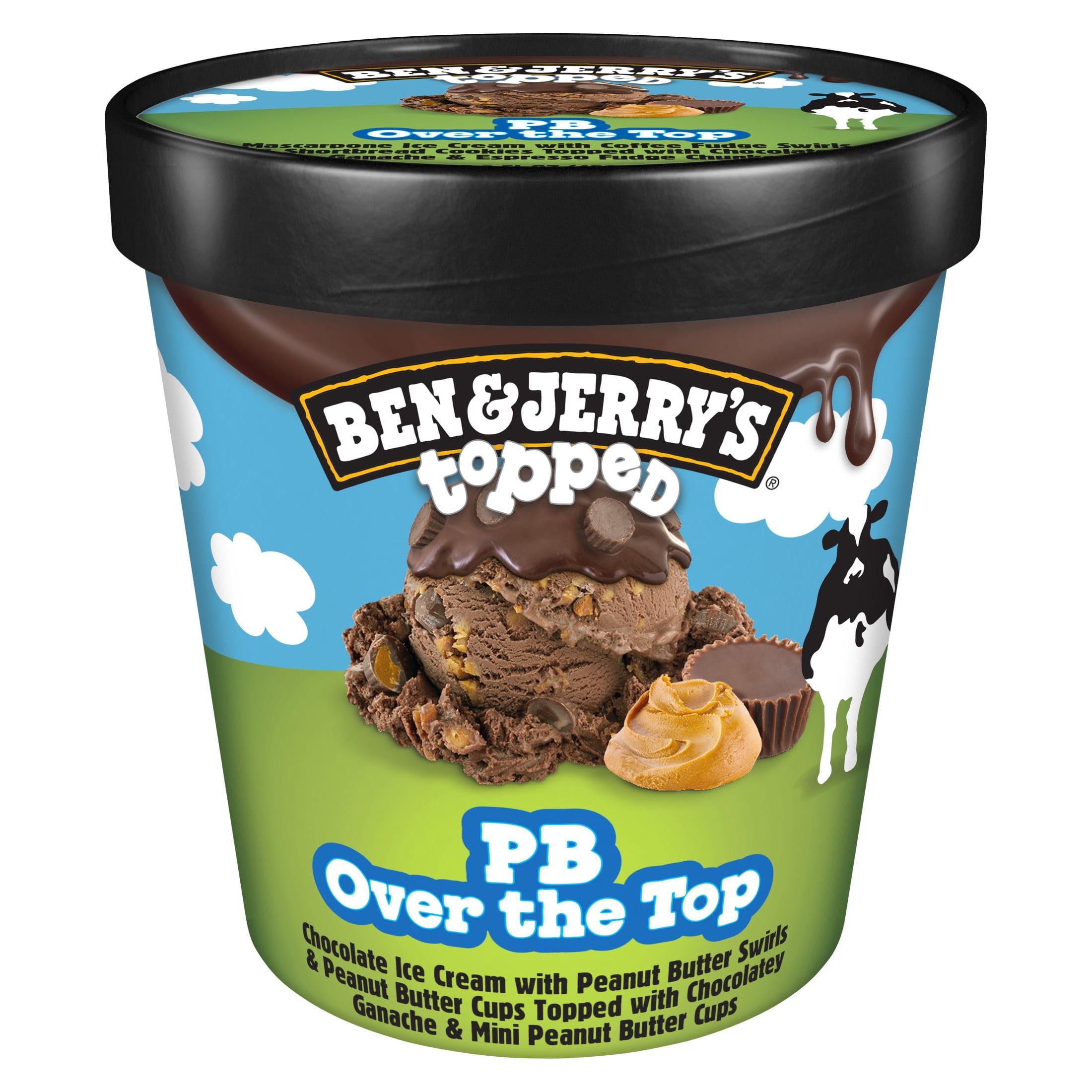 Ben Jerrys PB Over the Top Ice Cream 1 Pint
