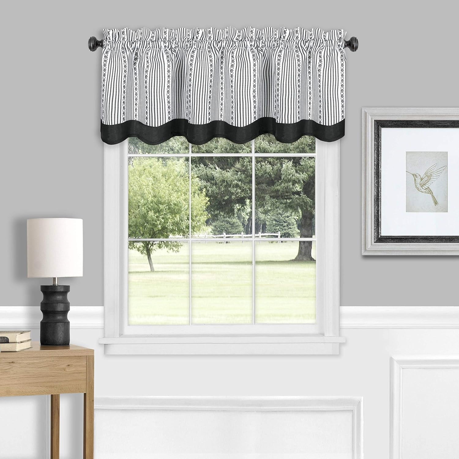 Ben&Jonah Simple Elegance Laurel Window Curtain Valance - 58