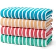 thumbnail image 1 of Kaufman 4 Pack Racing Stripe Velour Beach Towel 32x62, 1 of 7