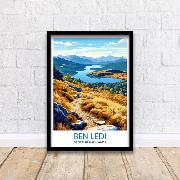 Ben Ledi Scotland Wall Art Ben Ledi Print Scottish Highlands Art Nature Lover Gift Mountain Landscape Art