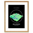 thumbnail image 1 of Ben Lomond Mountain Topography Perthshire Scotland Framed Art Print, 1 of 5