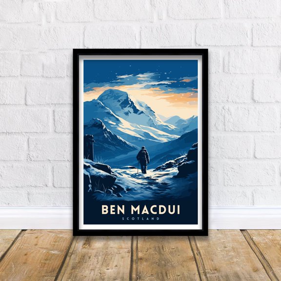 Ben Macdui Printcairngorms National Park Scottish Highlands Decor Ben Macdui Summit Artwork Mountain Landscape Hiking Scotland Gift