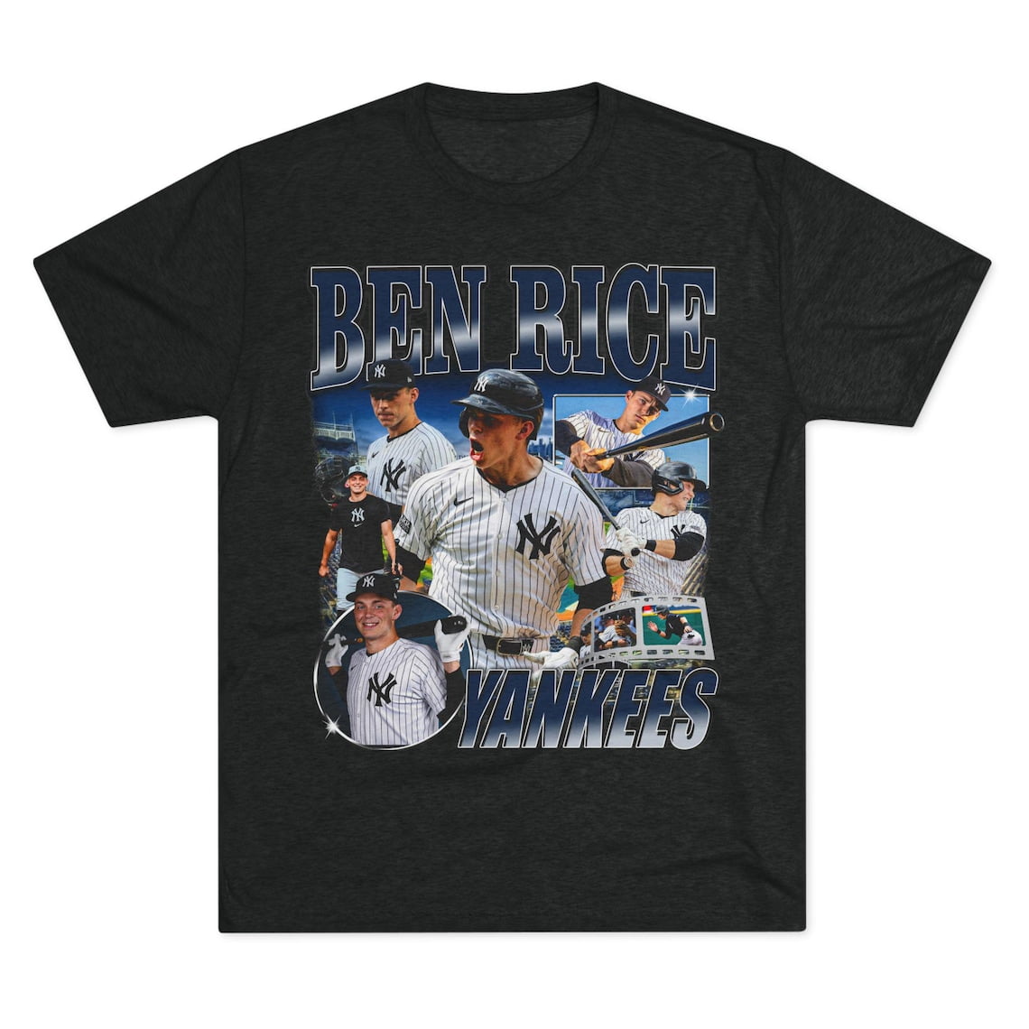 Ben Rice T-Shirt, Retro Yankees Baseball Tee, Unisex Short Sleeve Shirt ...