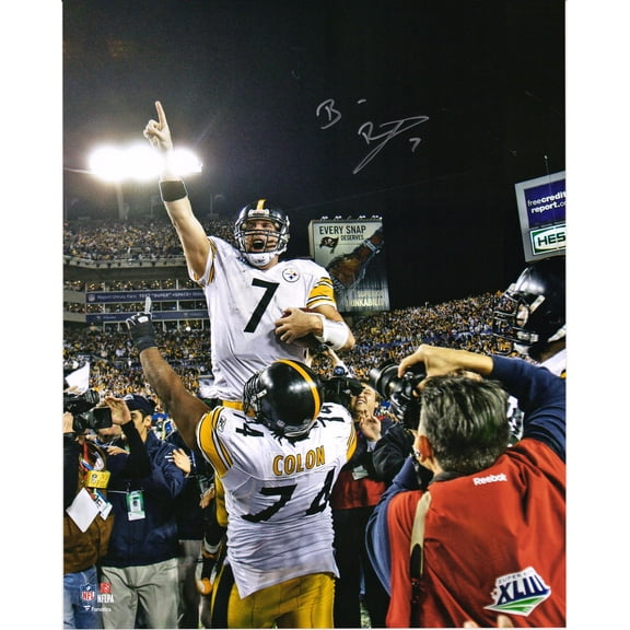 Ben Roethlisberger Pittsburgh Steelers Autographed 16" x 20" Super Bowl XLIII Celebration Photograph - Fanatics Authentic Certified