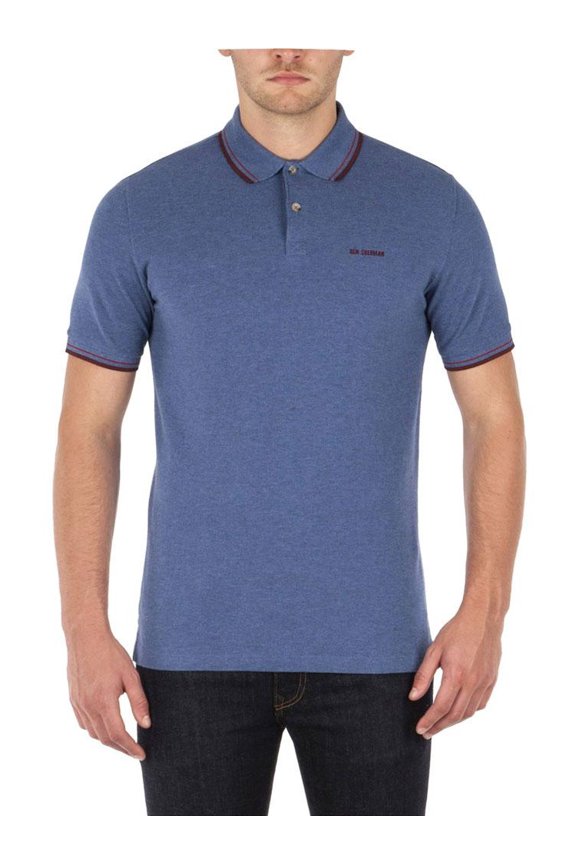 Ben Sherman - Block Front Romford Mens Polo Shirt Blue X-LG