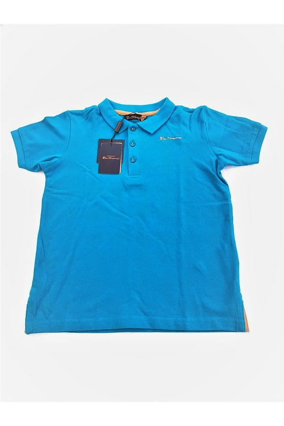 Boy's Polo Shirt, Size 12-13, Soda Blue