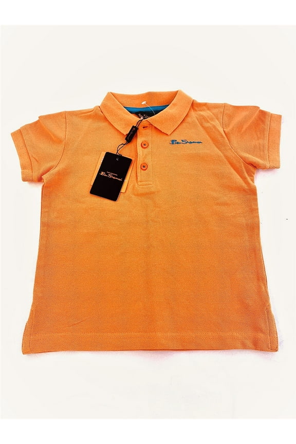 Boy's Polo Shirt, Size 3-4, Jaffa Orange