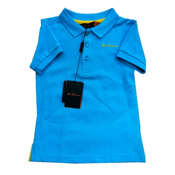 Ben Sherman Boy's Polo Shirt, Size 5, Acidic Blue
