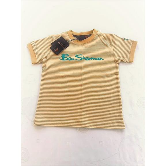 Ben Sherman Boy's T-Shirt, Size 3-4, Striped Sunflower