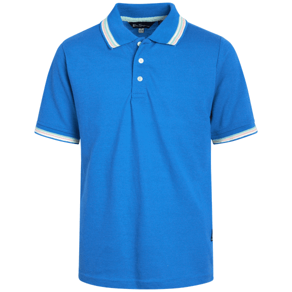 Ben Sherman Boys' Polo Shirt - Classic Fit Short Sleeve Pique Polo - Comfort Stretch Golf Shirt (8-18)