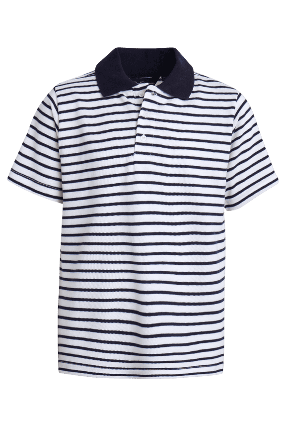 Boys' Polo Shirt - Classic Fit Short Sleeve Pique Polo - Comfort Stretch Golf Shirt (8-18)