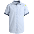 thumbnail image 1 of Ben Sherman Boys Shirt – Casual Button Down Collared Shirt: Long/Short Sleeve (Size: 8-18), 1 of 7