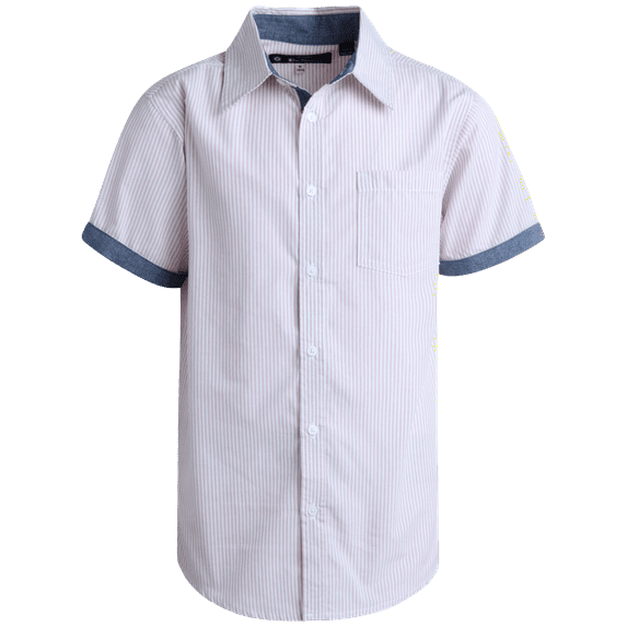 Ben Sherman Boys Shirt – Casual Button Down Collared Shirt: Long/Short Sleeve (Size: 8-18)