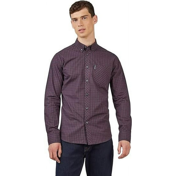 Ben Sherman Camisa casual con botones TALLA MEDIANA