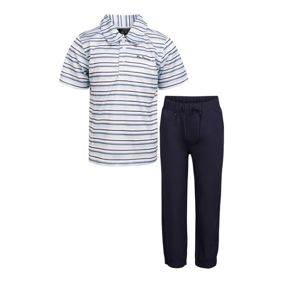 Ben Sherman Clothes Boys’ 2-Piece Tech Polo Pant Outfit Set – Includes Short Sleeve Polo Shirt & Pants, Comfortable Everyday Clothing for Little & Big Boys Sizes (4-14)