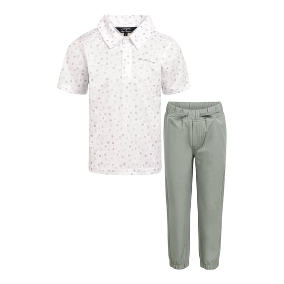 Ben Sherman Clothes Boys’ 2-Piece Tech Polo Pant Outfit Set – Includes Short Sleeve Polo Shirt & Pants, Comfortable Everyday Clothing for Little & Big Boys Sizes (4-14)