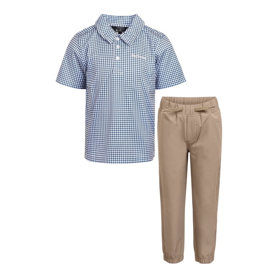 Ben Sherman Clothes Boys’ 2-Piece Tech Polo Pant Outfit Set – Includes Short Sleeve Polo Shirt & Pants, Comfortable Everyday Clothing for Little & Big Boys Sizes (4-14)