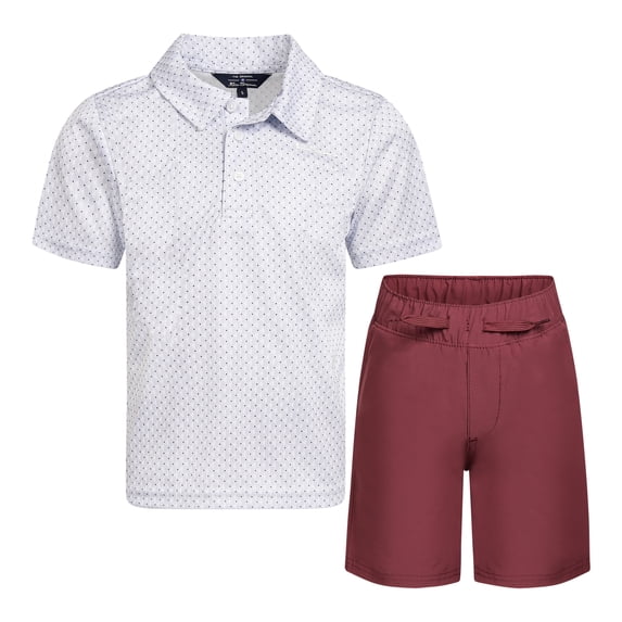 Ben Sherman Clothes Boys’ 2-Piece Tech Polo Short Outfit Set – Includes Short Sleeve Polo Shirt & Shorts, Comfortable Everyday Clothing for Baby, Toddler, Little & Big Boys Sizes (12M-14)