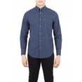 thumbnail image 1 of Ben Sherman - Gingham Mens Button-Up Long Sleeve Shirt Dark Denim/Black LG, 1 of 1