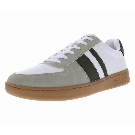 Ben Sherman Hyde Mens Shoes Size 9, Color: White/Olive/Gum