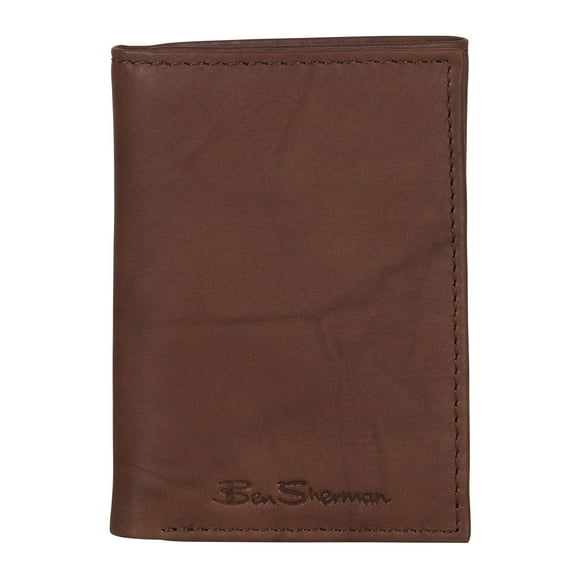 Ben Sherman 'Manchester' Men's Tri-Fold Wallet 3-Fold Wallet (Tan)