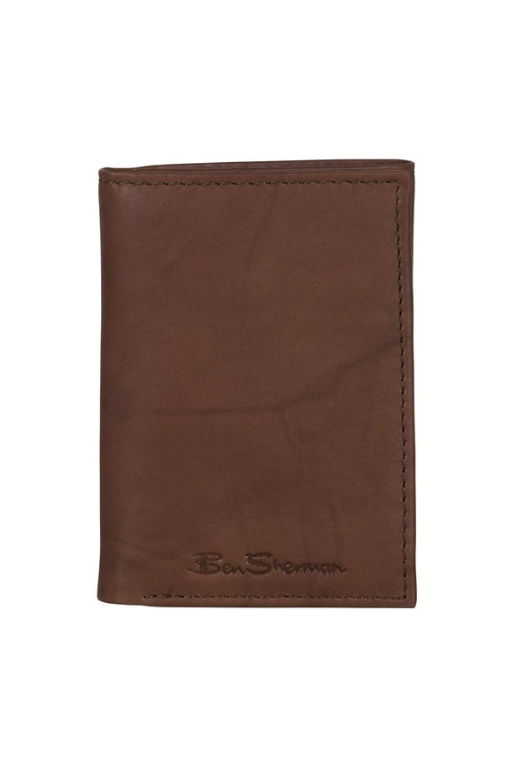 'Manchester' Men's Tri-Fold Wallet 3-Fold Wallet (Tan)